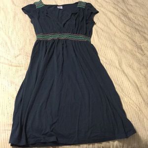 Navy blue maternity dress